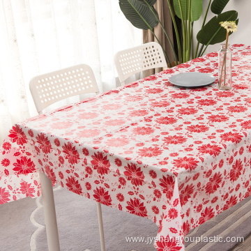Rectangle Christmas PEVA Custom Tablecloth